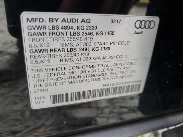 Photo 12 VIN: WA1GCCFS0HR016488 - AUDI Q3 PRESTIG 