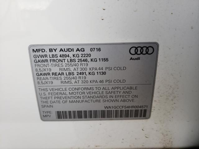 Photo 9 VIN: WA1GCCFS4HR004571 - AUDI Q3 