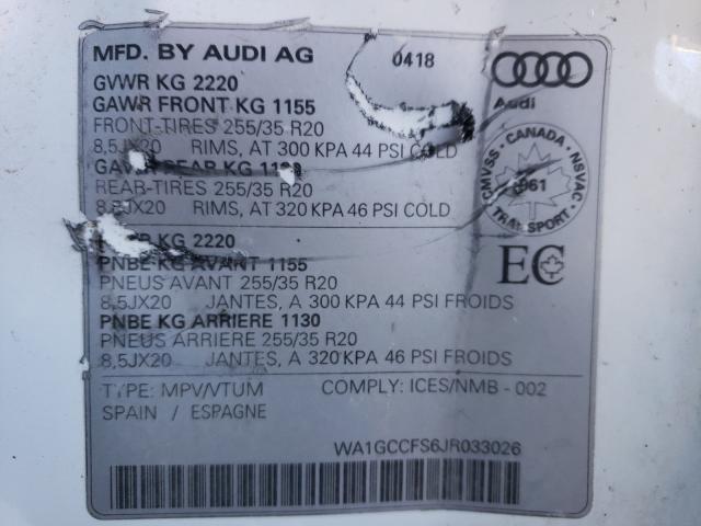 Photo 9 VIN: WA1GCCFS6JR033026 - AUDI Q3 TECHNIK 