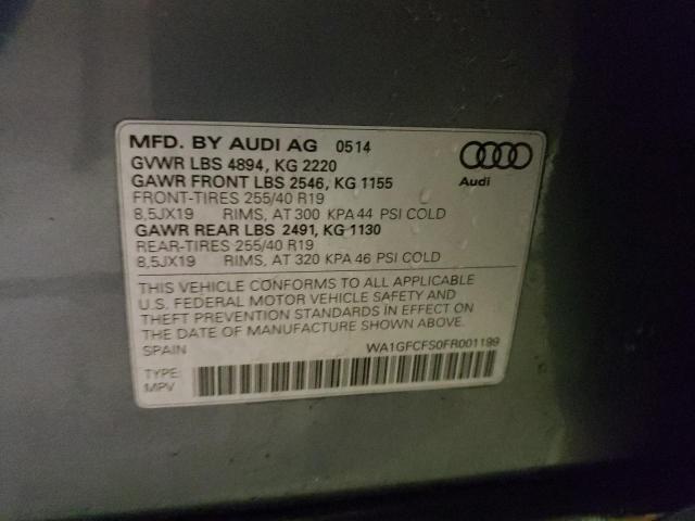 Photo 12 VIN: WA1GFCFS0FR001199 - AUDI Q3 PRESTIG 