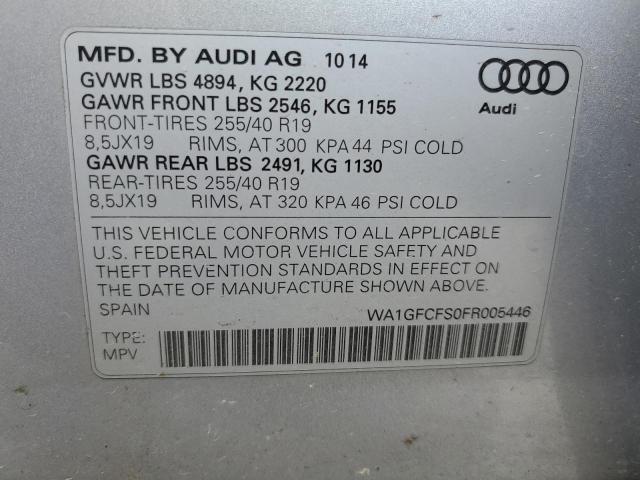 Photo 12 VIN: WA1GFCFS0FR005446 - AUDI Q3 PRESTIG 