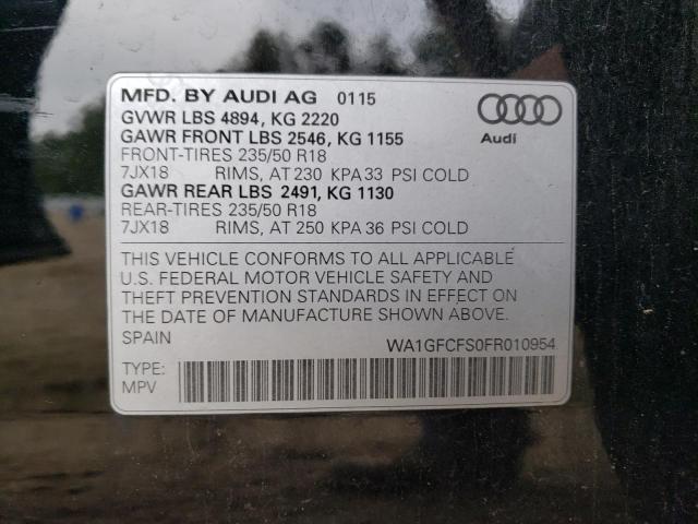 Photo 12 VIN: WA1GFCFS0FR010954 - AUDI Q3 PRESTIG 