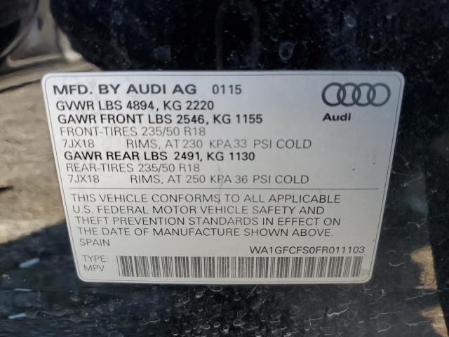 Photo 12 VIN: WA1GFCFS0FR011103 - AUDI Q3 PRESTIG 