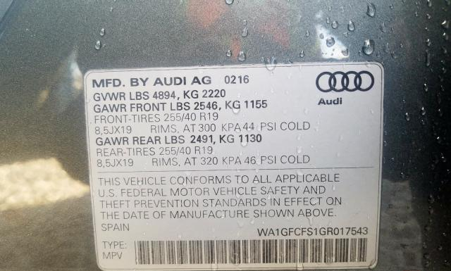 Photo 9 VIN: WA1GFCFS1GR017543 - AUDI Q3 