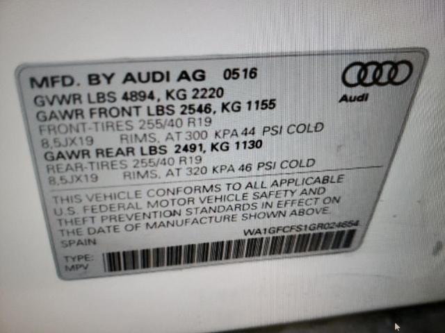 Photo 11 VIN: WA1GFCFS1GR024654 - AUDI Q3 