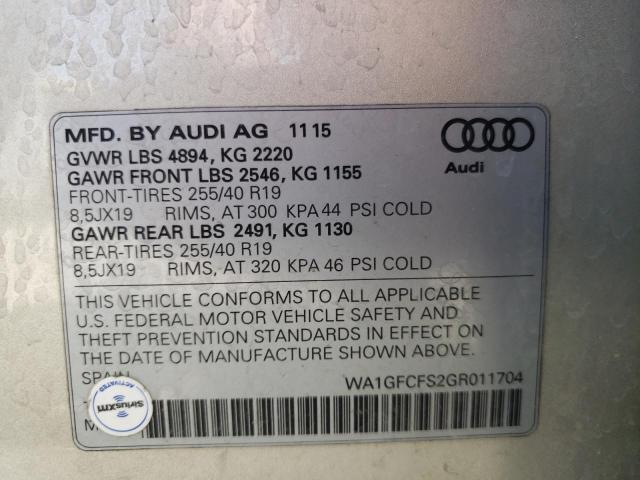 Photo 9 VIN: WA1GFCFS2GR011704 - AUDI Q3 PRESTIG 