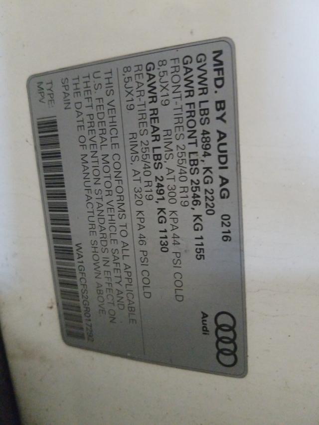 Photo 9 VIN: WA1GFCFS2GR017292 - AUDI Q3 PRESTIG 