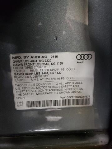 Photo 11 VIN: WA1GFCFS3GR021674 - AUDI Q3 PRESTIG 