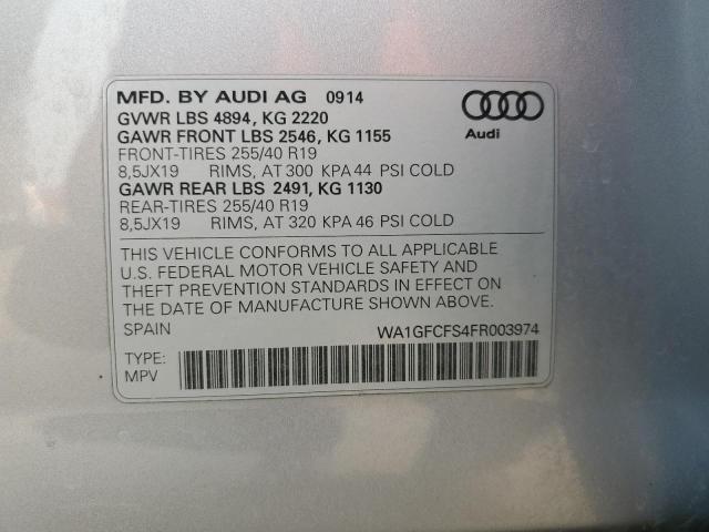 Photo 12 VIN: WA1GFCFS4FR003974 - AUDI Q3 PRESTIG 