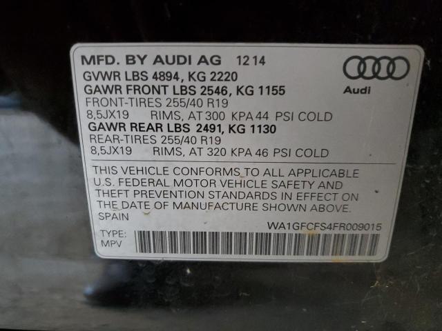 Photo 12 VIN: WA1GFCFS4FR009015 - AUDI Q3 PRESTIG 