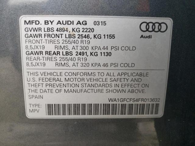 Photo 9 VIN: WA1GFCFS4FR013632 - AUDI Q3 PRESTIG 