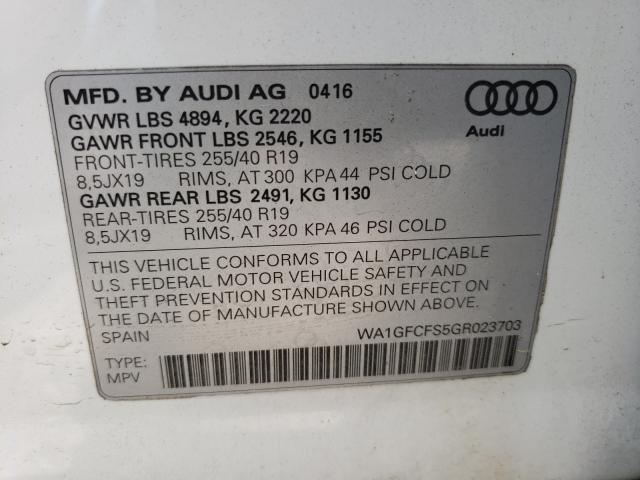 Photo 9 VIN: WA1GFCFS5GR023703 - AUDI Q3 