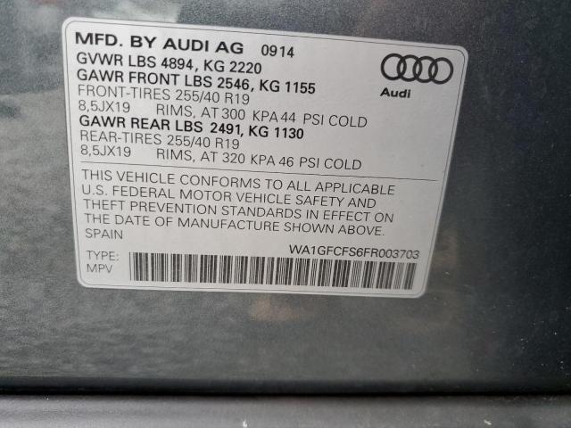 Photo 12 VIN: WA1GFCFS6FR003703 - AUDI Q3 