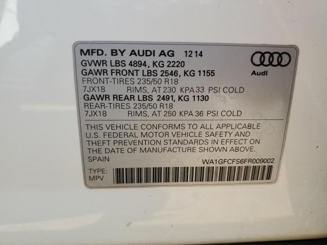 Photo 12 VIN: WA1GFCFS6FR009002 - AUDI Q3 PRESTIG 