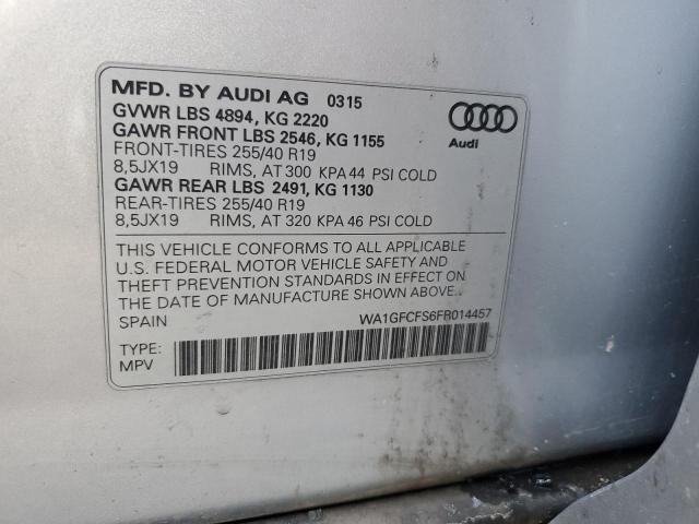 Photo 12 VIN: WA1GFCFS6FR014457 - AUDI Q3 