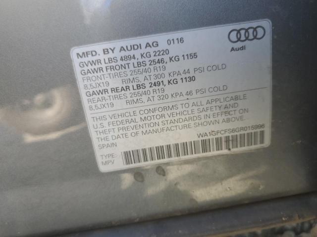 Photo 12 VIN: WA1GFCFS6GR015996 - AUDI Q3 