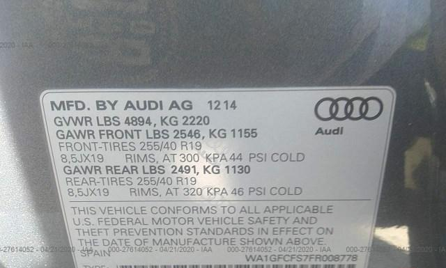 Photo 8 VIN: WA1GFCFS7FR008778 - AUDI Q3 