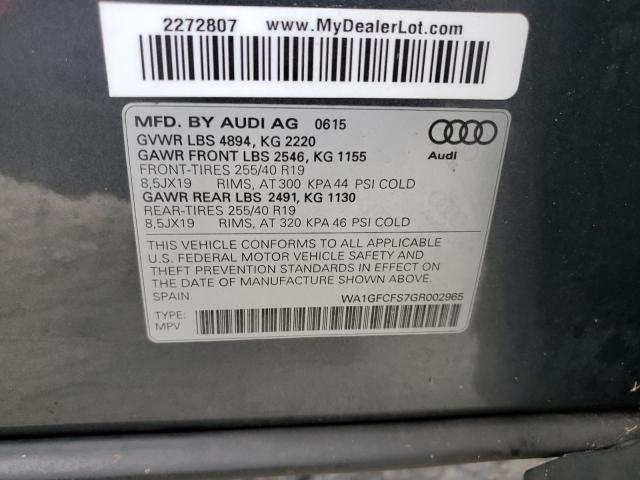 Photo 12 VIN: WA1GFCFS7GR002965 - AUDI Q3 PRESTIG 