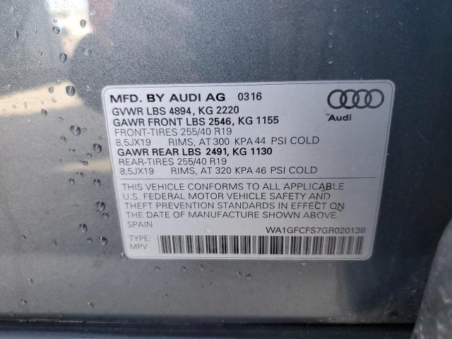 Photo 13 VIN: WA1GFCFS7GR020138 - AUDI Q3 PRESTIG 