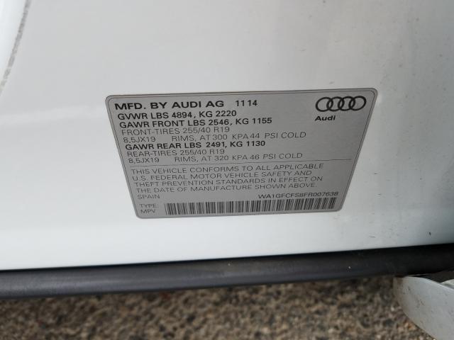 Photo 9 VIN: WA1GFCFS8FR007638 - AUDI Q3 PRESTIG 