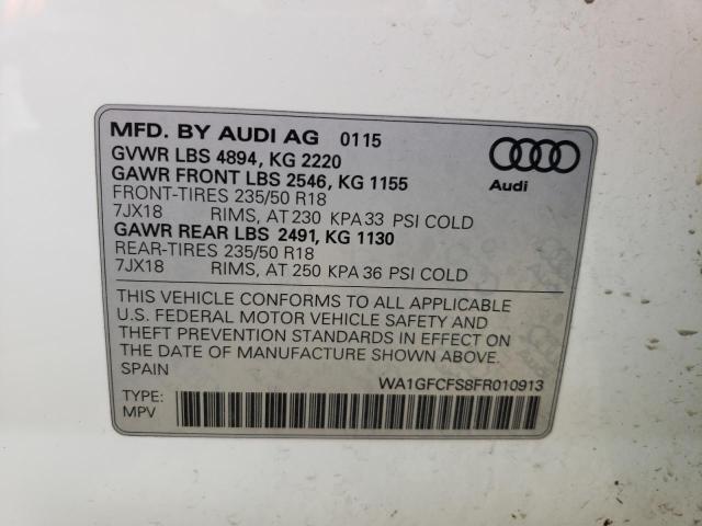 Photo 11 VIN: WA1GFCFS8FR010913 - AUDI Q3 