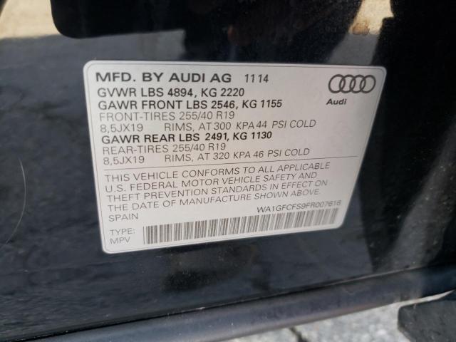 Photo 9 VIN: WA1GFCFS9FR007616 - AUDI Q3 PRESTIG 