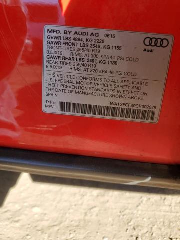 Photo 12 VIN: WA1GFCFS9GR002675 - AUDI Q3 