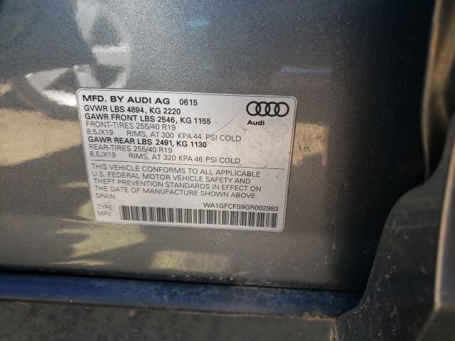 Photo 9 VIN: WA1GFCFS9GR002983 - AUDI Q3 PRESTIG 