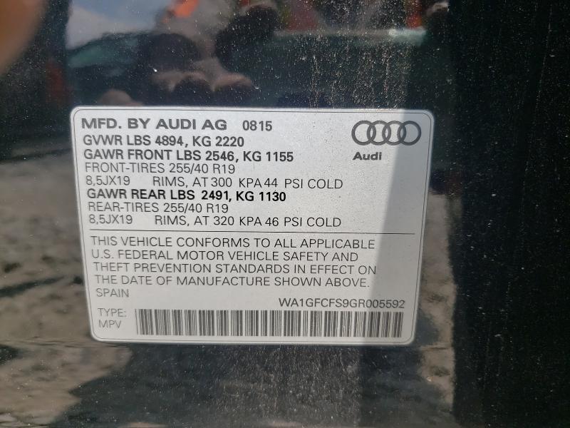 Photo 9 VIN: WA1GFCFS9GR005592 - AUDI Q3 PRESTIG 