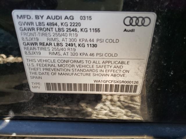 Photo 9 VIN: WA1GFCFSXGR000126 - AUDI Q3 PRESTIG 