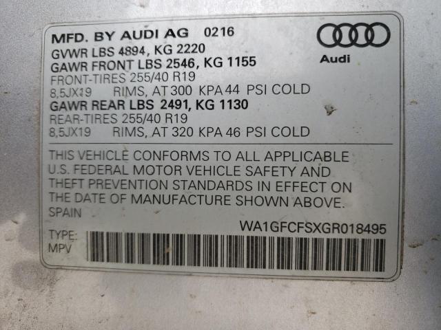 Photo 12 VIN: WA1GFCFSXGR018495 - AUDI Q3 PRESTIG 