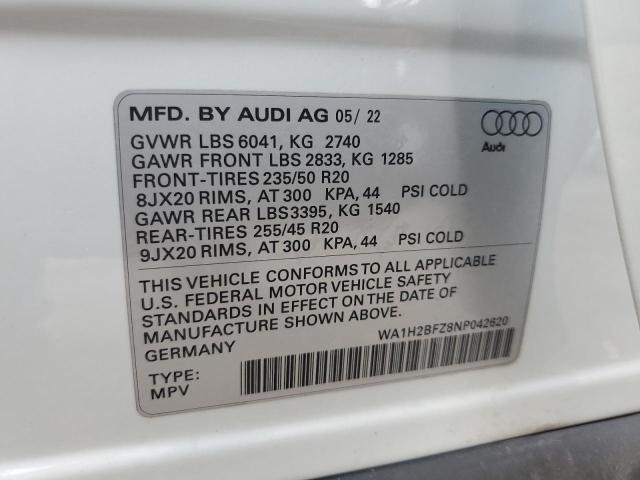 Photo 12 VIN: WA1H2BFZ8NP042620 - AUDI Q4 E-TRON 