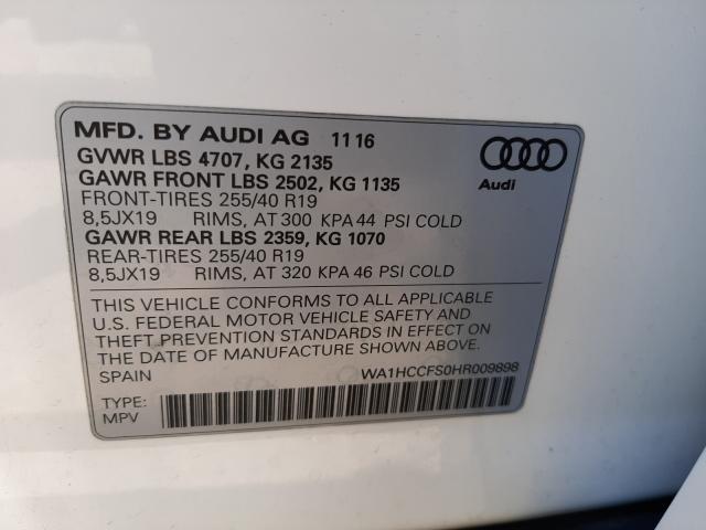 Photo 9 VIN: WA1HCCFS0HR009898 - AUDI Q3 PREMIUM 