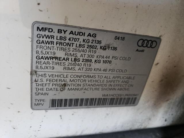 Photo 11 VIN: WA1HCCFS1JR032841 - AUDI Q3 PREMIUM 