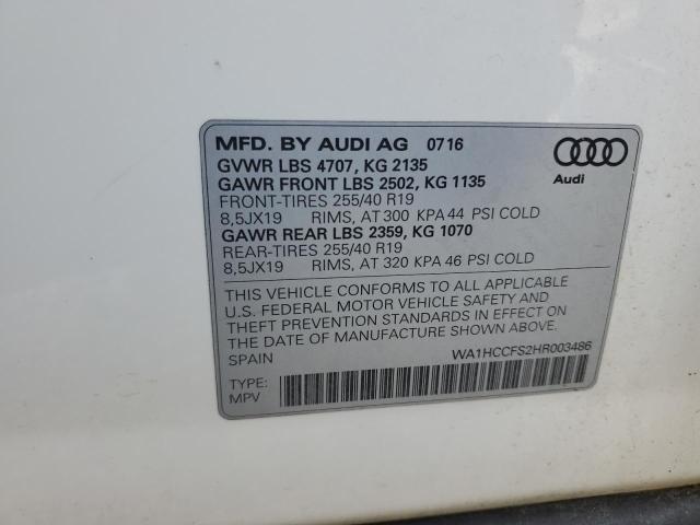 Photo 11 VIN: WA1HCCFS2HR003486 - AUDI Q3 PREMIUM 