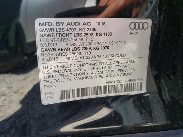 Photo 9 VIN: WA1HCCFS2HR007991 - AUDI Q3 