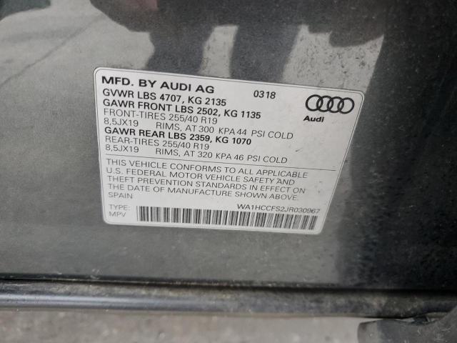 Photo 12 VIN: WA1HCCFS2JR030967 - AUDI Q3 PREMIUM 