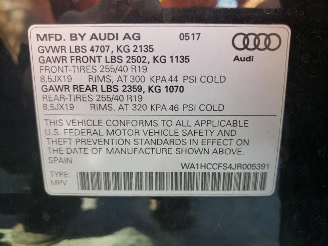 Photo 9 VIN: WA1HCCFS4JR005391 - AUDI Q3 