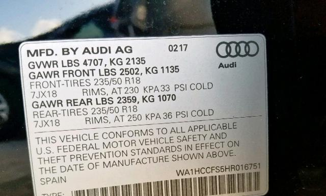 Photo 9 VIN: WA1HCCFS5HR016751 - AUDI Q3 