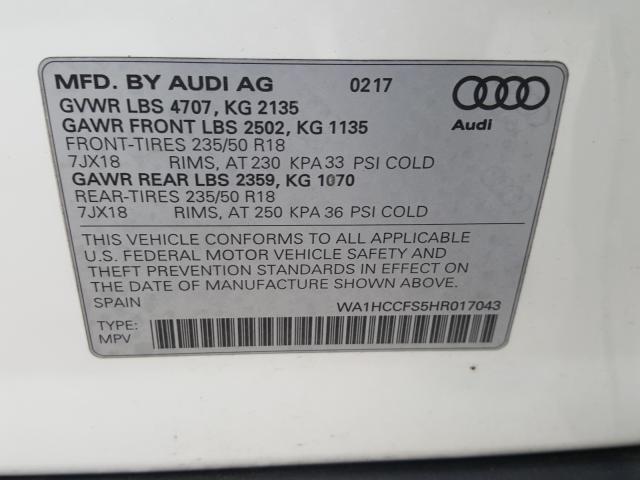 Photo 9 VIN: WA1HCCFS5HR017043 - AUDI Q3 