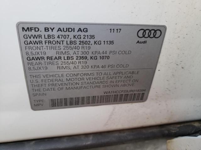 Photo 12 VIN: WA1HCCFS9JR018394 - AUDI Q3 PREMIUM 