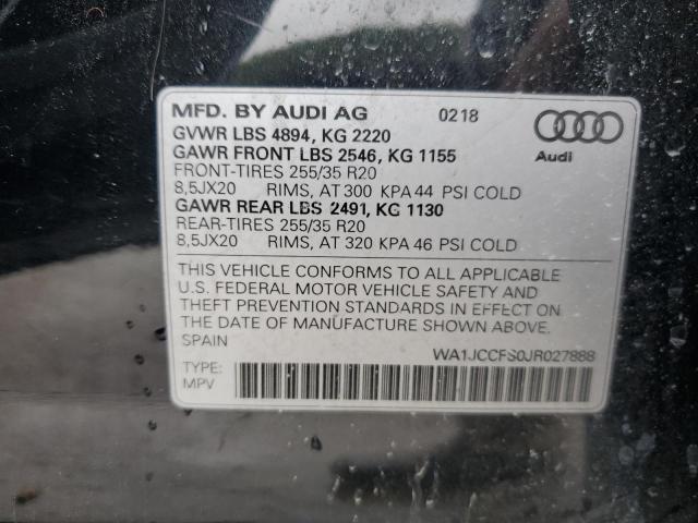 Photo 12 VIN: WA1JCCFS0JR027888 - AUDI Q3 PREMIUM 