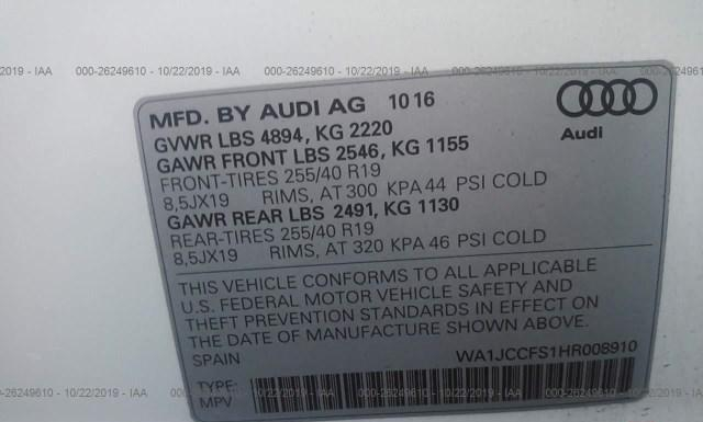 Photo 8 VIN: WA1JCCFS1HR008910 - AUDI Q3 