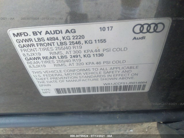 Photo 8 VIN: WA1JCCFS1JR014664 - AUDI Q3 