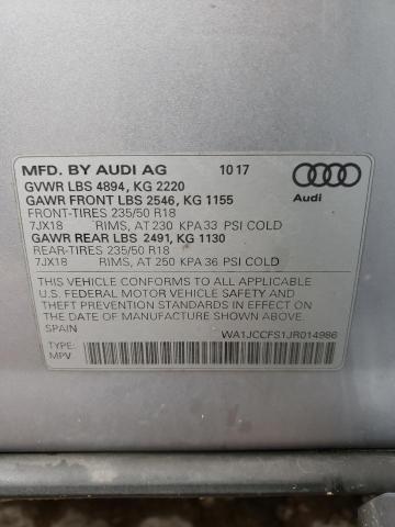 Photo 12 VIN: WA1JCCFS1JR014986 - AUDI Q3 PREMIUM 