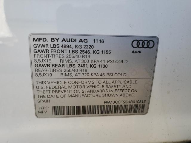 Photo 11 VIN: WA1JCCFS2HR010813 - AUDI Q3 PREMIUM 