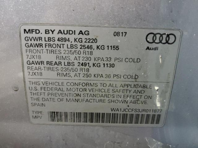 Photo 12 VIN: WA1JCCFS3JR011877 - AUDI Q3 