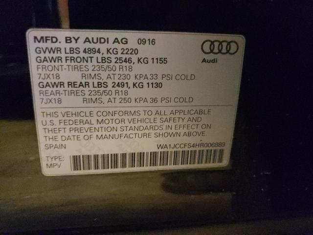 Photo 9 VIN: WA1JCCFS4HR006889 - AUDI Q3 PREMIUM 