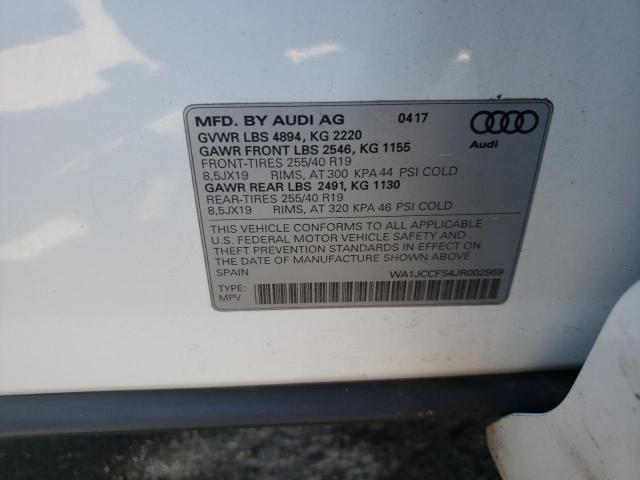 Photo 9 VIN: WA1JCCFS4JR002959 - AUDI Q3 PREMIUM 