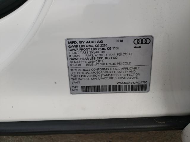 Photo 9 VIN: WA1JCCFS4JR027750 - AUDI Q3 PREMIUM 